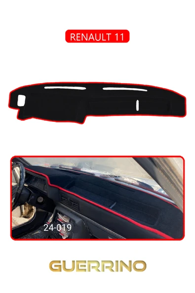 RENAULT 11TORPİDO KORUMA KILIFI KIRMIZI KENAR ürün görseli 1