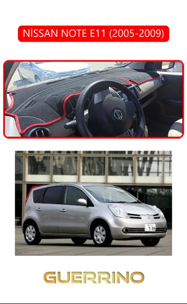NİSSAN NOTE E11 2005-2009TORPİDO KORUMA KILIFI KIRMIZI KENAR ürün görseli 1