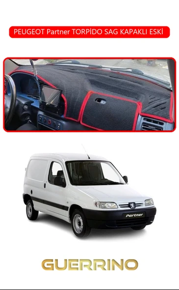 PEUGEOT Partner TORPİDO SAG KAPAKLI ESKİ TORPİDO KORUMA KILIFI KIRMIZI KENAR ürün görseli 1