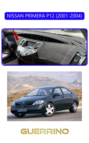 NİSSAN PRİMERA P12 2001-2004TORPİDO KORUMA KILIFI MAVİ KENAR ürün görseli 1