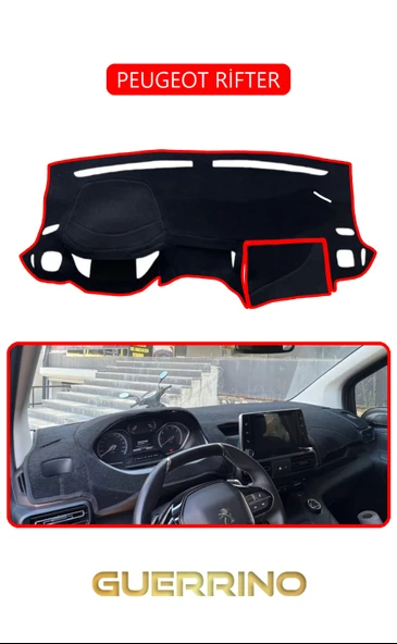 PEUGEOT RİFTERTORPİDO KORUMA KILIFI KIRMIZI KENAR ürün görseli 1