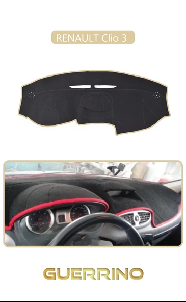 RENAULT Clio 3 TORPİDO KORUMA KILIFI BEJ KENAR ürün görseli 1
