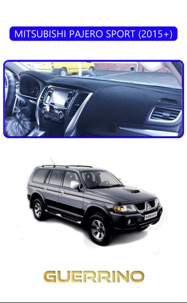 MITSUBISHI PAJERO SPORT 2015+TORPİDO KORUMA KILIFI MAVİ KENAR ürün görseli 1