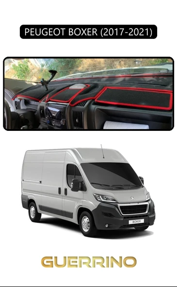 PEUGEOT BOXER 2017 - 2021TORPİDO KORUMA KILIFI SİYAH KENAR ürün görseli 1