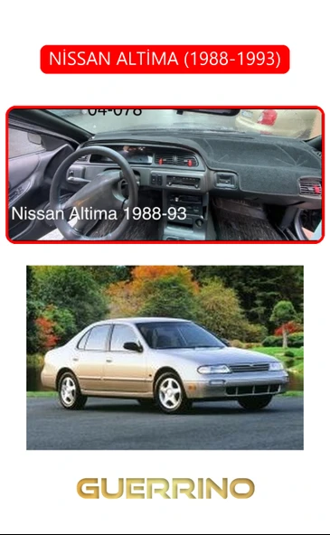 NİSSAN ALTİMA 1988-1993TORPİDO KORUMA KILIFI KIRMIZI KENAR ürün görseli 1