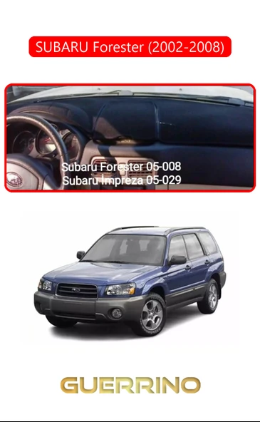 SUBARU Forester (2002-2008)TORPİDO KORUMA KILIFI KIRMIZI KENAR ürün görseli 1