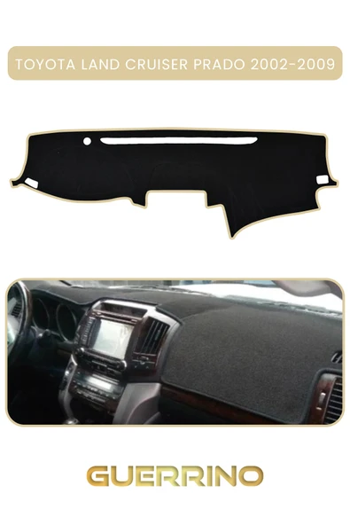 TOYOTA LAND CRUISER PRADO 2002-2009TORPİDO KORUMA KILIFI BEJ KENAR ürün görseli 1