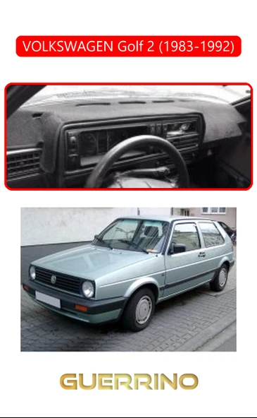 VOLKSWAGEN Golf 2(1983-1992)TORPİDO KORUMA KILIFI KIRMIZI KENAR ürün görseli 1