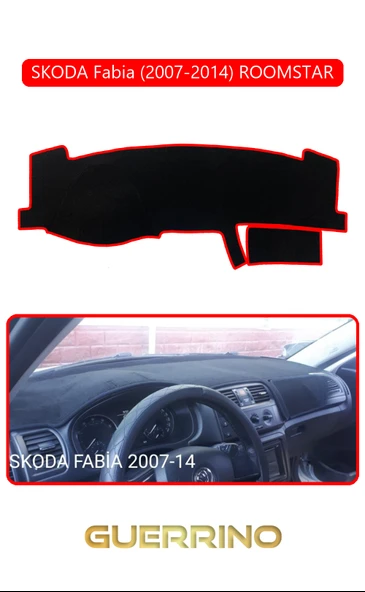 SKODA Fabia (2007-2014) ROOMSTARTORPİDO KORUMA KILIFI KIRMIZI KENAR ürün görseli 1