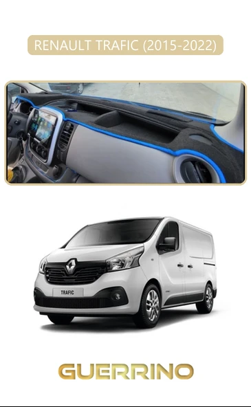 RENAULT TRAFIC (2015-2022)TORPİDO KORUMA KILIFI BEJ KENAR ürün görseli 1