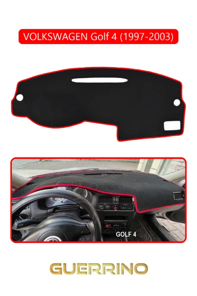 VOLKSWAGEN Golf 4 (1997-2003) TORPİDO KORUMA KILIFI KIRMIZI KENAR ürün görseli 1
