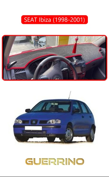 SEAT Ibiza (1998-2001)TORPİDO KORUMA KILIFI KIRMIZI KENAR ürün görseli 1