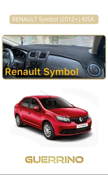 RENAULT Symbol (2012+) KISA TORPİDO KORUMA KILIFI BEJ KENAR ürün görseli 1