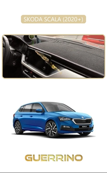 SKODA SCALA - KAMIQ 2020+TORPİDO KORUMA KILIFI BEJ KENAR ürün görseli 1