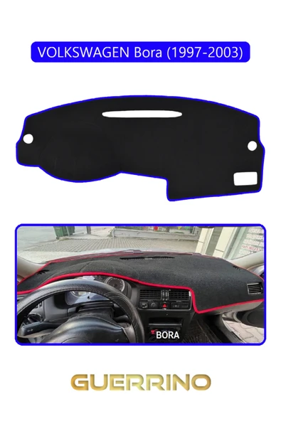 VOLKSWAGEN BORA (1997-2003) TORPİDO KORUMA KILIFI MAVİ KENAR ürün görseli 1