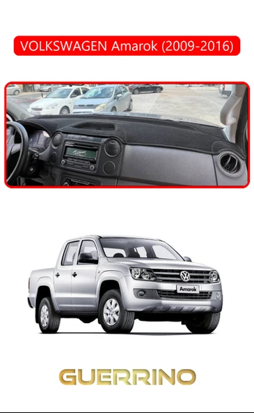 VOLKSWAGEN Amarok (2009-2016)TORPİDO KORUMA KILIFI KIRMIZI KENAR ürün görseli 1