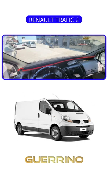 RENAULT TRAFIC 2TORPİDO KORUMA KILIFI MAVİ KENAR ürün görseli 1