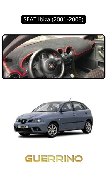 SEAT Ibiza (2001-2008)TORPİDO KORUMA KILIFI SİYAH KENAR ürün görseli 1