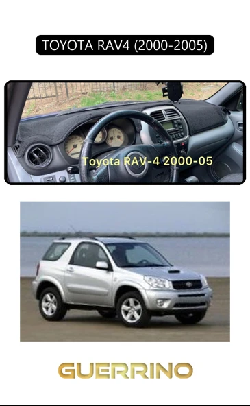 TOYOTA RAV4 (2000-2005)TORPİDO KORUMA KILIFI SİYAH KENAR ürün görseli 1