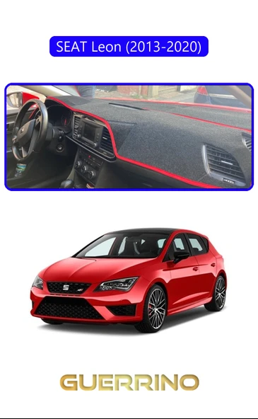 SEAT Leon (2013-2020)TORPİDO KORUMA KILIFI MAVİ KENAR ürün görseli 1