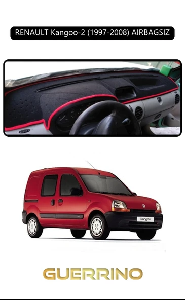RENAULT Kangoo-2 (1997-2008) AIRBAGSIZTORPİDO KORUMA KILIFI SİYAH KENAR ürün görseli 1