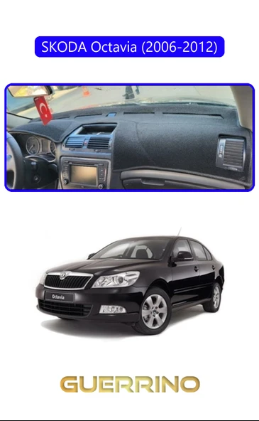 SKODA Octavia (2009-2012)TORPİDO KORUMA KILIFI MAVİ KENAR ürün görseli 1