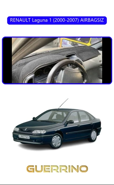 RENAULT Laguna 1 (2000-2007) AIRBAGSIZTORPİDO KORUMA KILIFI MAVİ KENAR ürün görseli 1