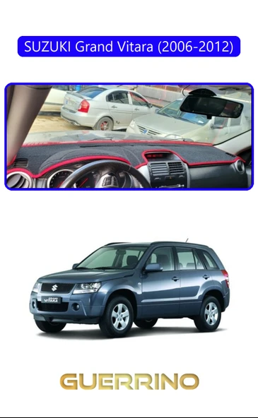 SUZUKI Grand Vitara (2006-2012) TORPİDO KORUMA KILIFI MAVİ KENAR ürün görseli 1