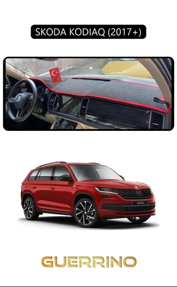 SKODA KODIAQ 2017 +TORPİDO KORUMA KILIFI SİYAH KENAR ürün görseli 1