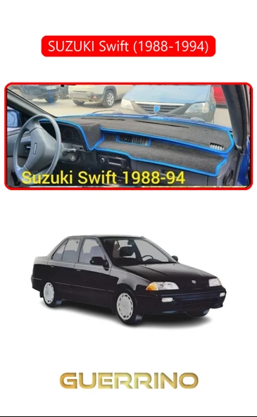 SUZUKI Swift  (1988-1994)TORPİDO KORUMA KILIFI KIRMIZI KENAR ürün görseli 1