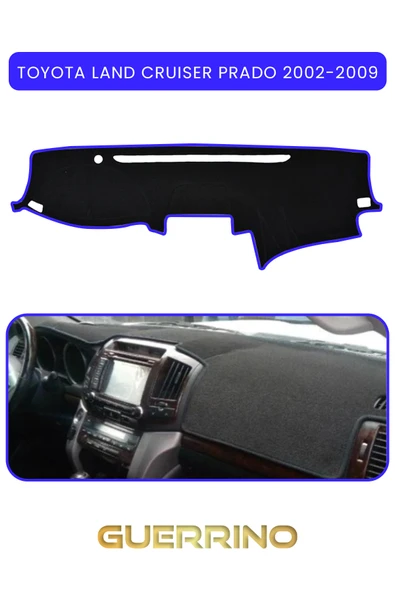 TOYOTA LAND CRUISER PRADO 2002-2009TORPİDO KORUMA KILIFI MAVİ KENAR ürün görseli 1