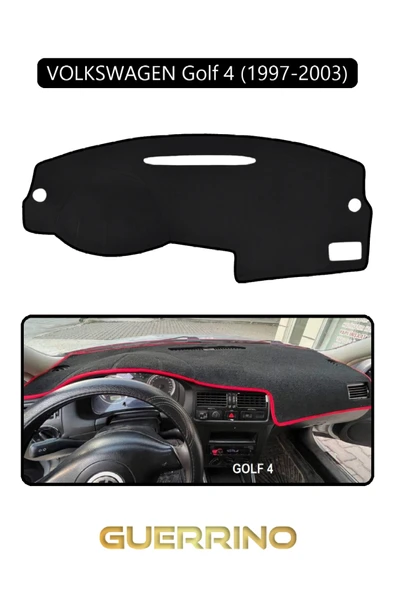 VOLKSWAGEN Golf 4 (1997-2003) TORPİDO KORUMA KILIFI SİYAH KENAR ürün görseli 1