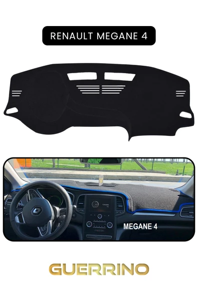 RENAULT Megane 4 TORPİDO KORUMA KILIFI SİYAH KENAR ürün görseli 1