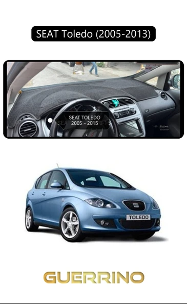 SEAT Toledo (2005-2013)TORPİDO KORUMA KILIFI SİYAH KENAR ürün görseli 1