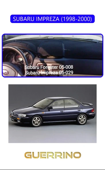 SUBARU IMPREZZA (1998-2000)TORPİDO KORUMA KILIFI MAVİ KENAR ürün görseli 1