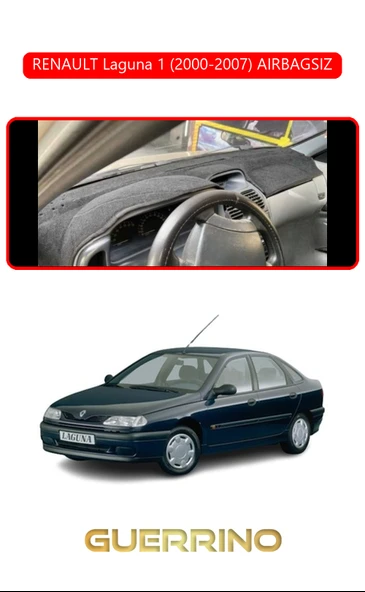 RENAULT Laguna 1 (2000-2007) AIRBAGSIZTORPİDO KORUMA KILIFI KIRMIZI KENAR ürün görseli 1