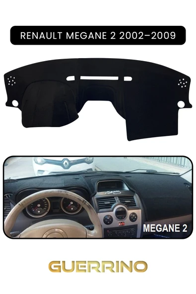 RENAULT Megane 2 (2002–2009)TORPİDO KORUMA KILIFI SİYAH KENAR ürün görseli 1