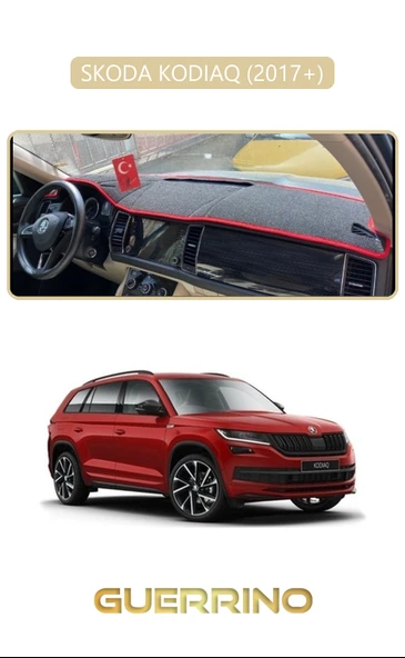 SKODA KODIAQ 2017 +TORPİDO KORUMA KILIFI BEJ KENAR ürün görseli 1