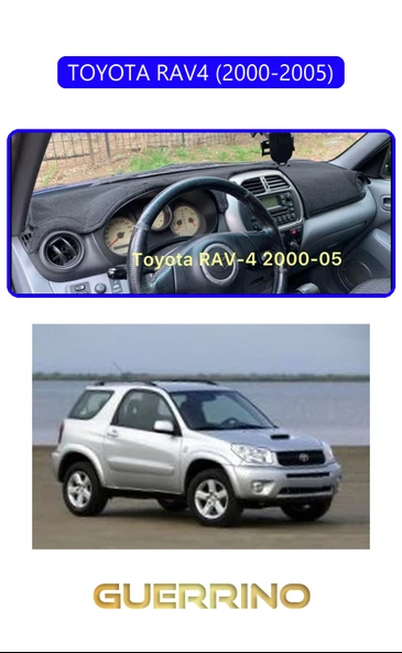 TOYOTA RAV4 (2000-2005)TORPİDO KORUMA KILIFI MAVİ KENAR ürün görseli 1