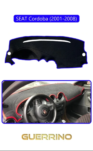 SEAT Cordoba (2001-2008)TORPİDO KORUMA KILIFI MAVİ KENAR ürün görseli 1
