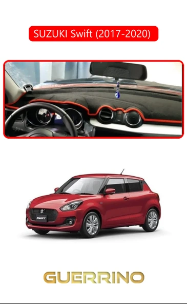 SUZUKI Swift   2017-2020 TORPİDO KORUMA KILIFI KIRMIZI KENAR ürün görseli 1