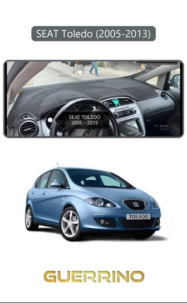 SEAT Toledo (2005-2013)TORPİDO KORUMA KILIFI GRİ KENAR ürün görseli 1