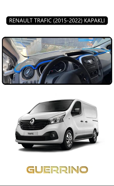 RENAULT TRAFIC (2015-2022) KAPAKLITORPİDO KORUMA KILIFI SİYAH KENAR ürün görseli 1
