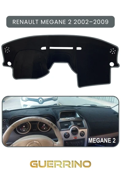 RENAULT Megane 2 (2002–2009)TORPİDO KORUMA KILIFI GRİ KENAR ürün görseli 1