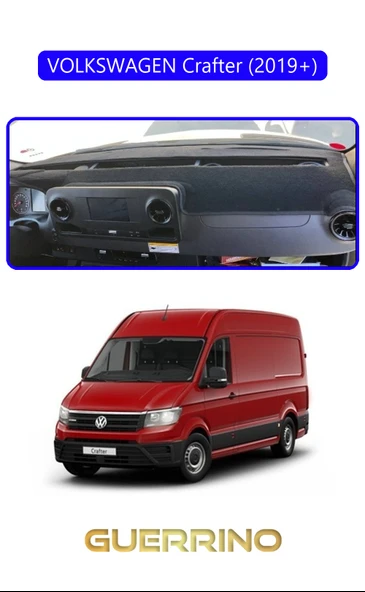 VOLKSWAGEN Crafter (2019+)TORPİDO KORUMA KILIFI MAVİ KENAR ürün görseli 1