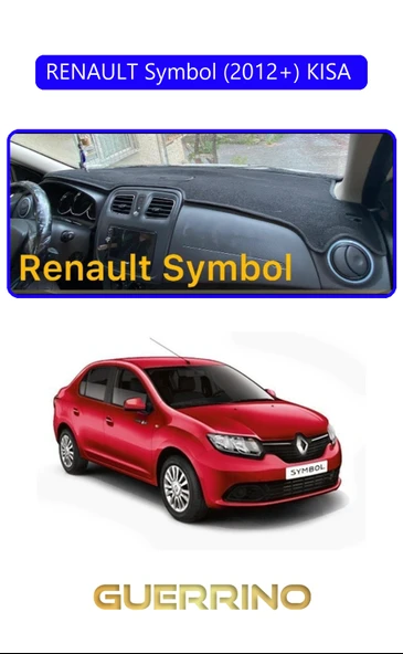 RENAULT Symbol (2012+) KISA TORPİDO KORUMA KILIFI MAVİ KENAR ürün görseli 1