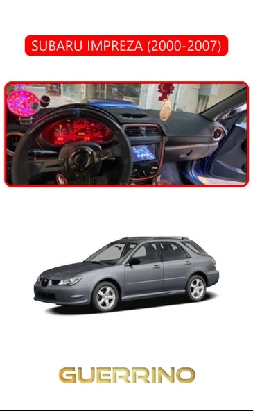 SUBARU IMPREZZA (2000-2007)TORPİDO KORUMA KILIFI KIRMIZI KENAR ürün görseli 1