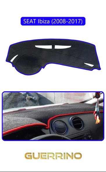SEAT Ibiza (2008-2017)TORPİDO KORUMA KILIFI MAVİ KENAR ürün görseli 1
