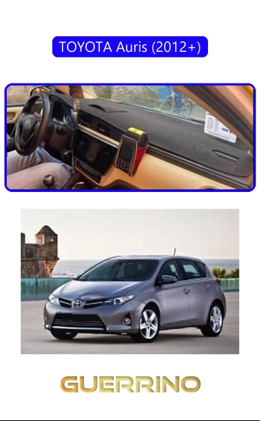 TOYOTA Auris (2012-2013)TORPİDO KORUMA KILIFI MAVİ KENAR ürün görseli 1