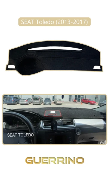SEAT Toledo (2013-2017)TORPİDO KORUMA KILIFI BEJ KENAR ürün görseli 1